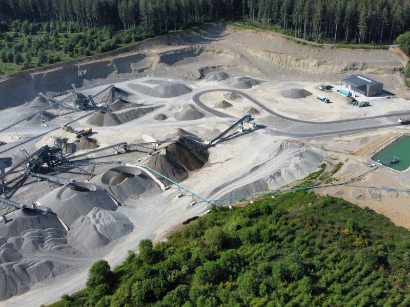 Kieswerk Weimar Luftbild